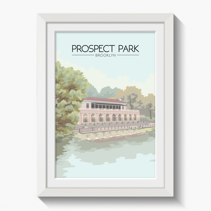 Prospect Park Brooklyn USA Travel Poster