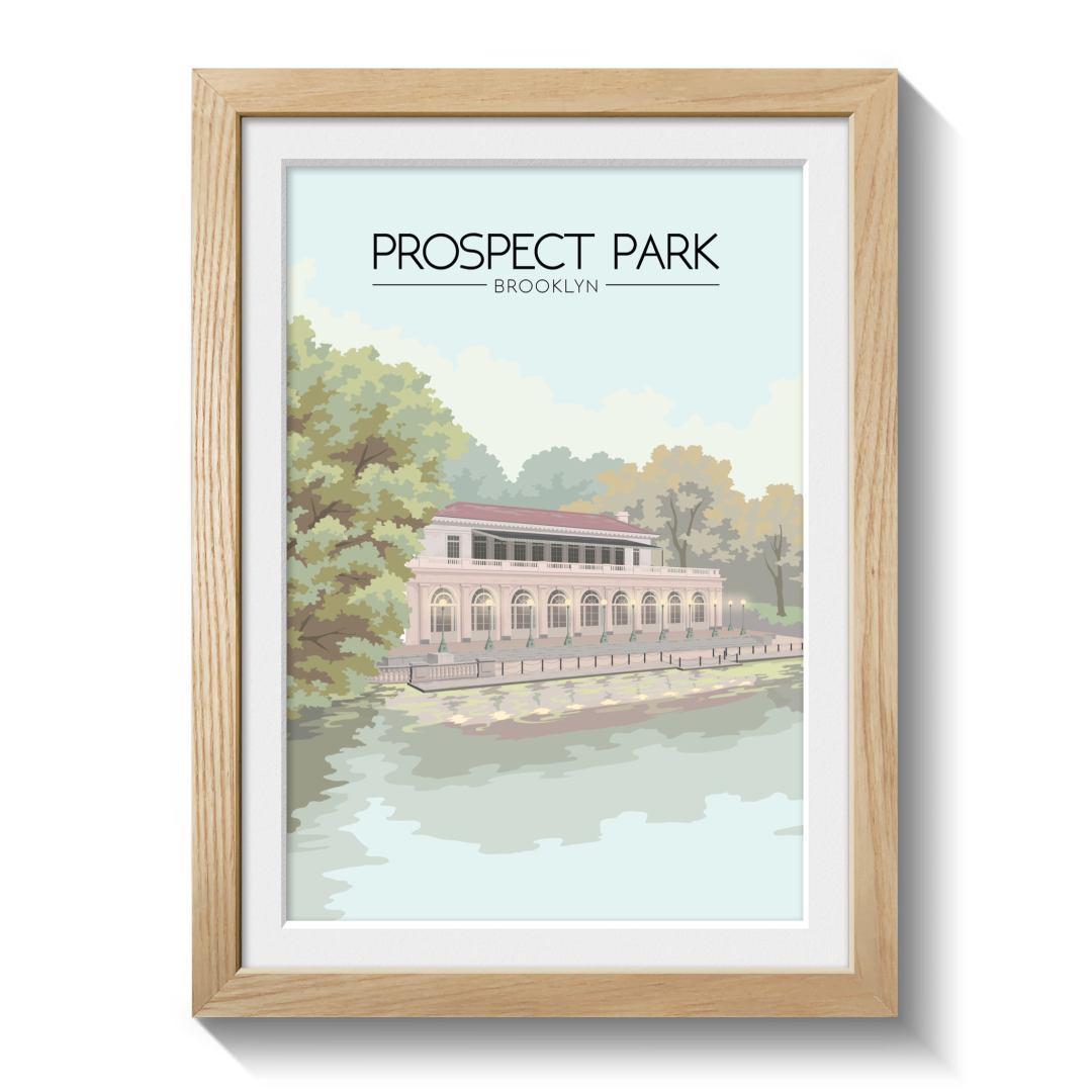Prospect Park Brooklyn USA Travel Poster