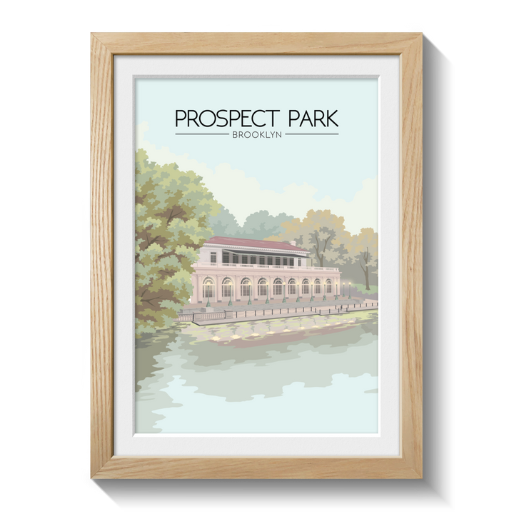 Prospect Park Brooklyn USA Travel Poster