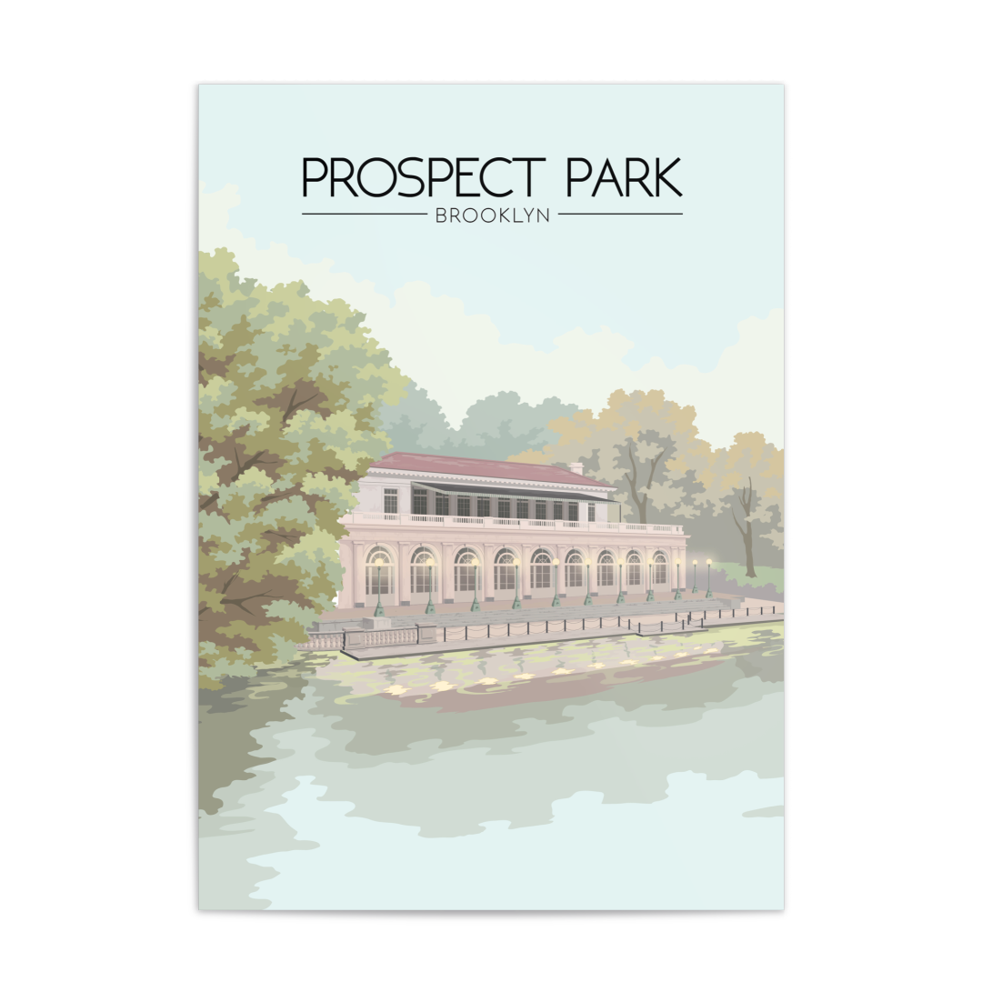 Prospect Park Brooklyn USA Travel Poster