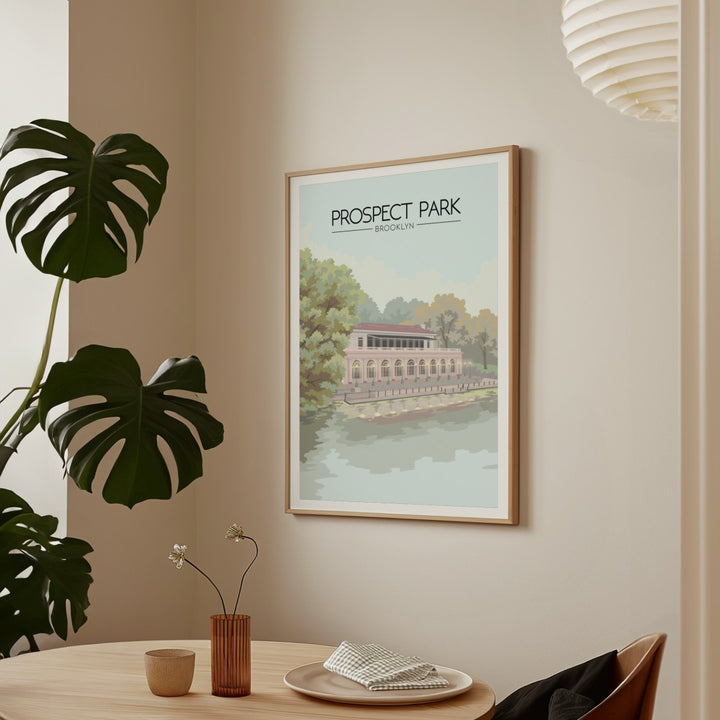 Prospect Park Brooklyn USA Travel Poster