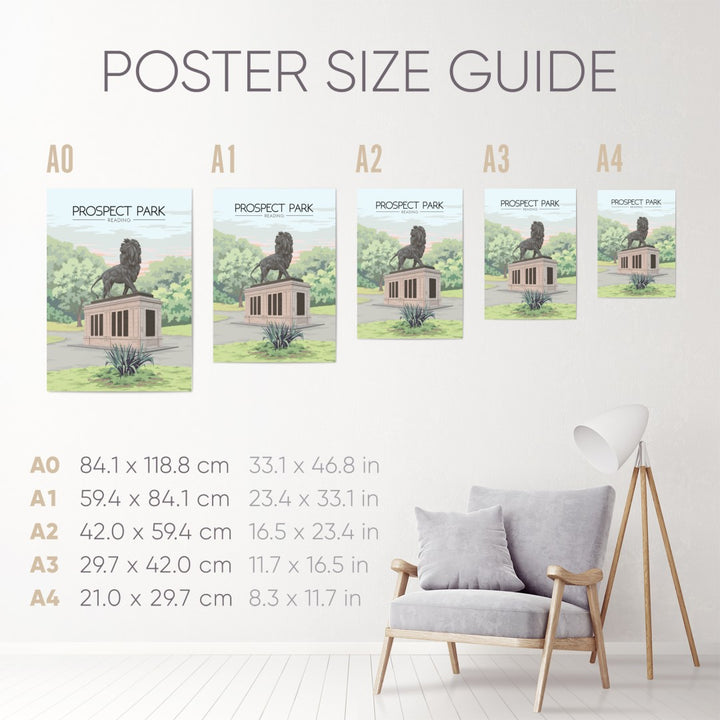 Prospect Park Reading Travel Poster