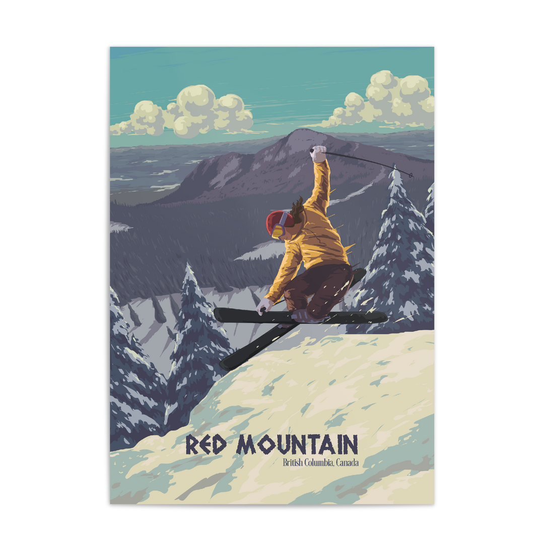 Red Mountain Ski Resort, Canada Travel Poster
