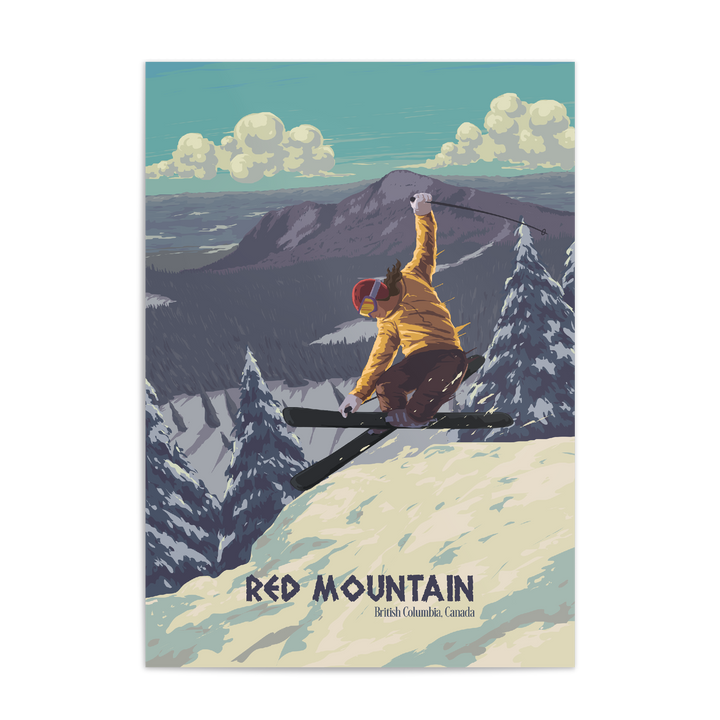 Red Mountain Ski Resort, Canada Travel Poster