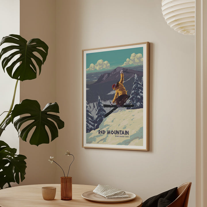 Red Mountain Ski Resort, Canada Travel Poster