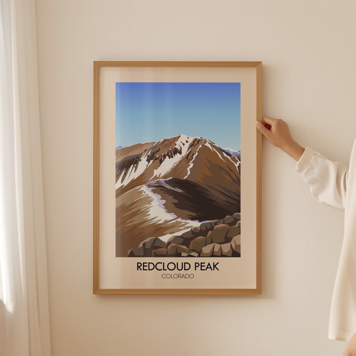 Red Cloud Peak Colorado USA Travel Poster