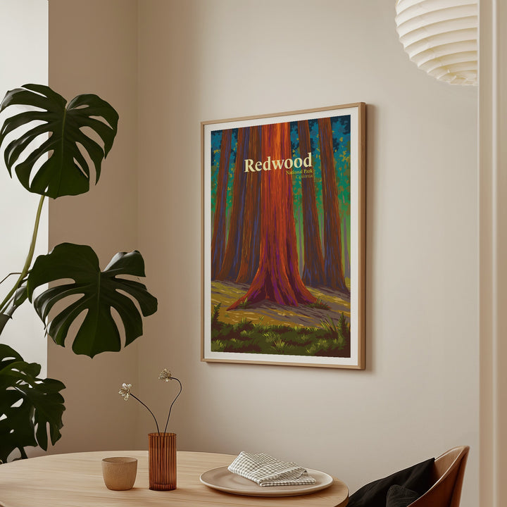 Redwood National Park Travel Poster