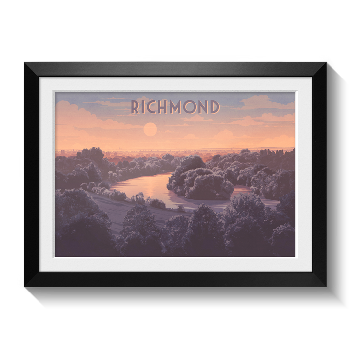 Richmond Hill London Travel Poster
