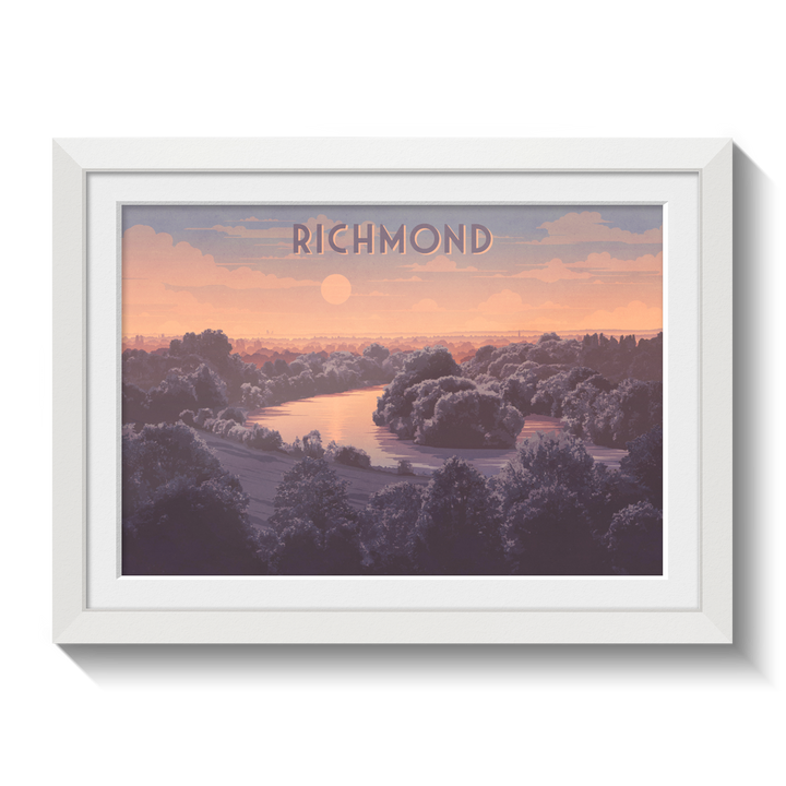 Richmond Hill London Travel Poster