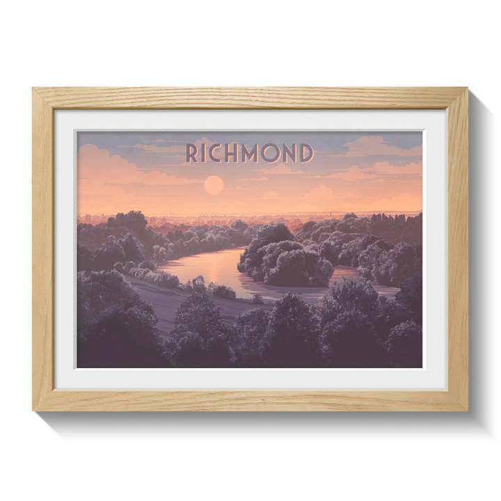 Richmond Hill London Travel Poster