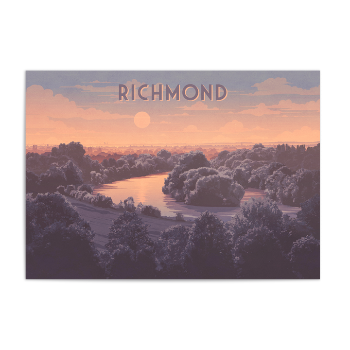 Richmond Hill London Travel Poster