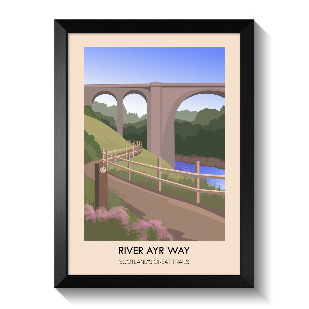River Ayr Way Scotland's Great Trails Poster