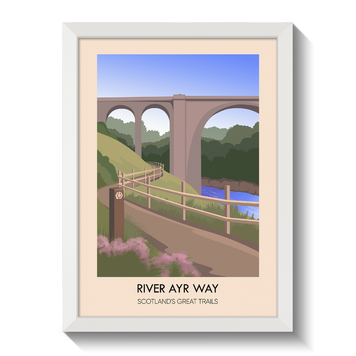 River Ayr Way Scotland's Great Trails Poster