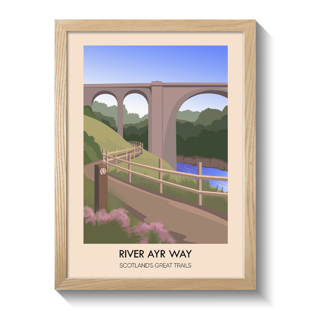 River Ayr Way Scotland's Great Trails Poster