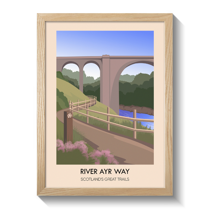 River Ayr Way Scotland's Great Trails Poster