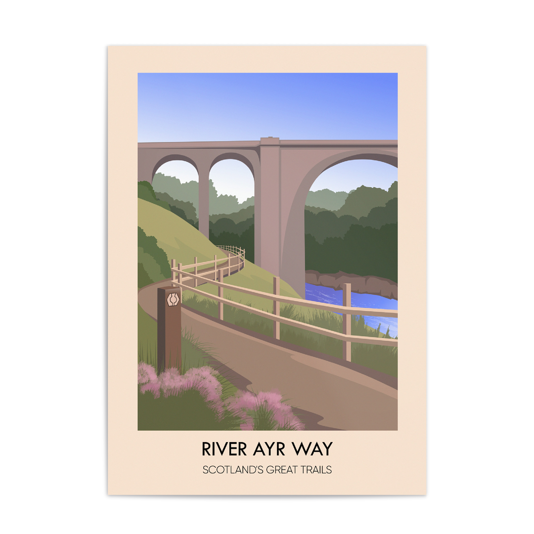 River Ayr Way Scotland's Great Trails Poster