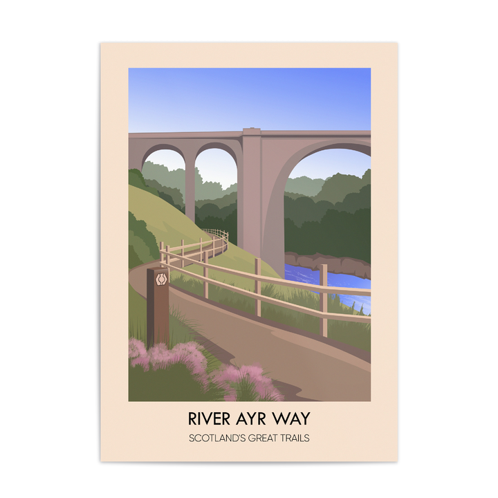 River Ayr Way Scotland's Great Trails Poster