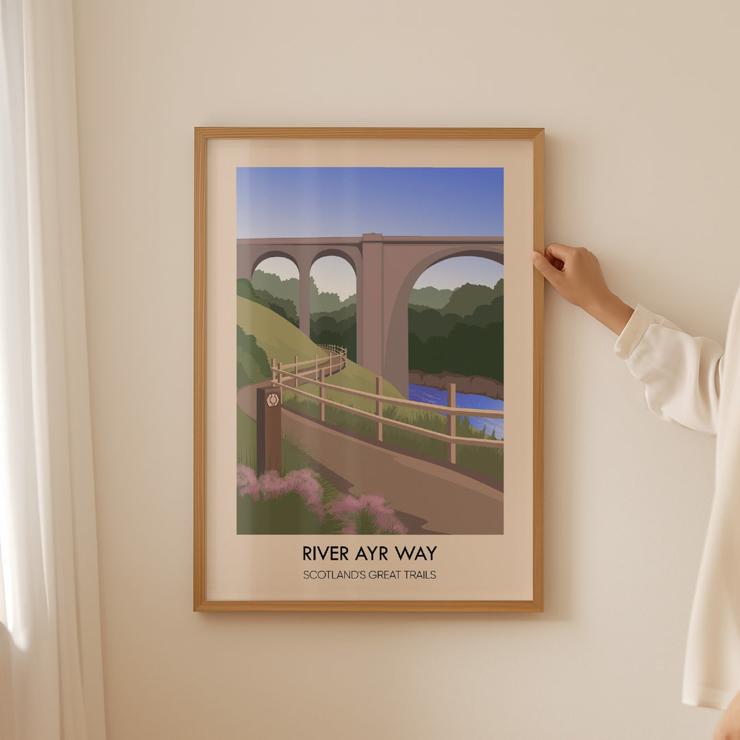 River Ayr Way Scotland's Great Trails Poster