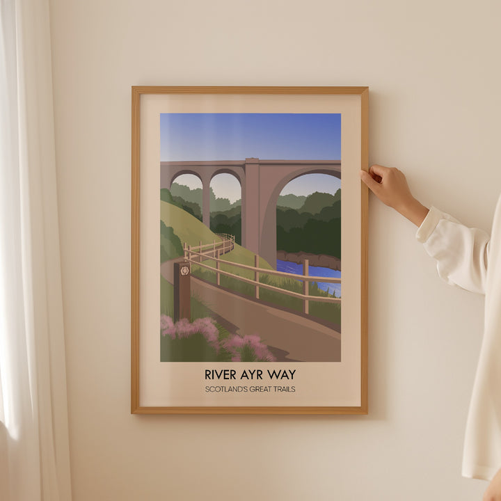 River Ayr Way Scotland's Great Trails Poster