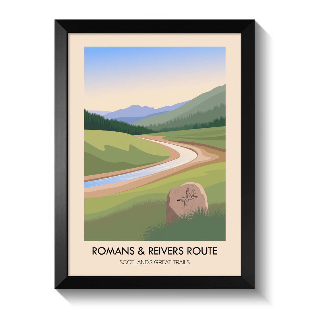 Romans and Reivers Route Scotland's Great Trails Poster