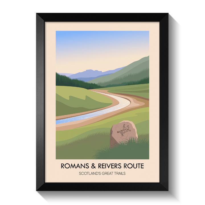 Romans and Reivers Route Scotland's Great Trails Poster