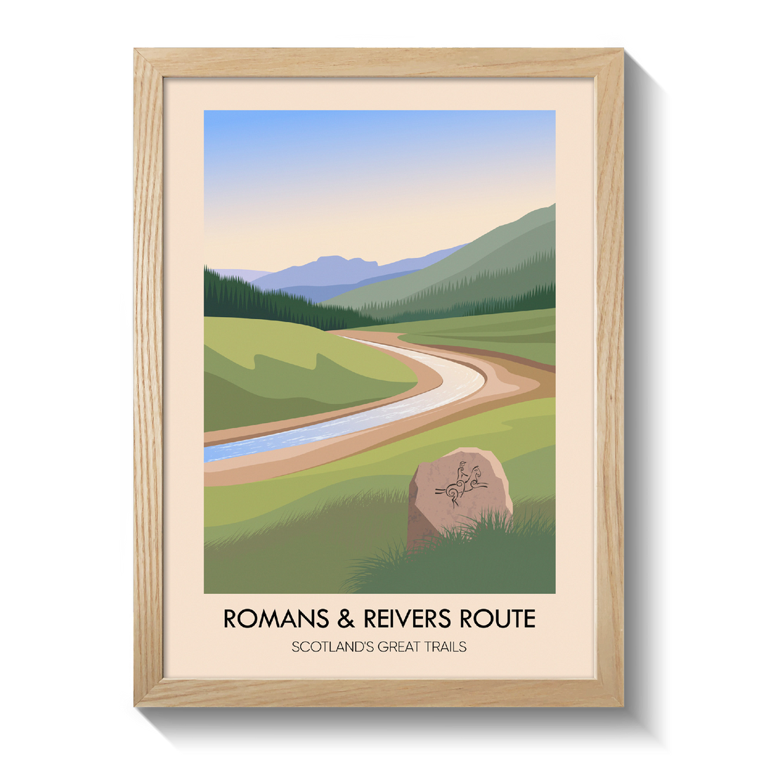 Romans and Reivers Route Scotland's Great Trails Poster