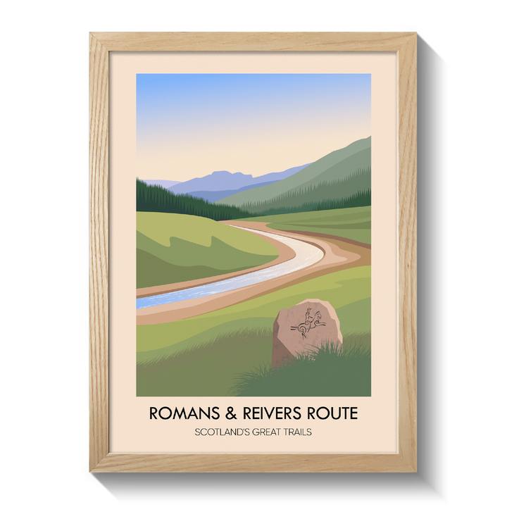 Romans and Reivers Route Scotland's Great Trails Poster