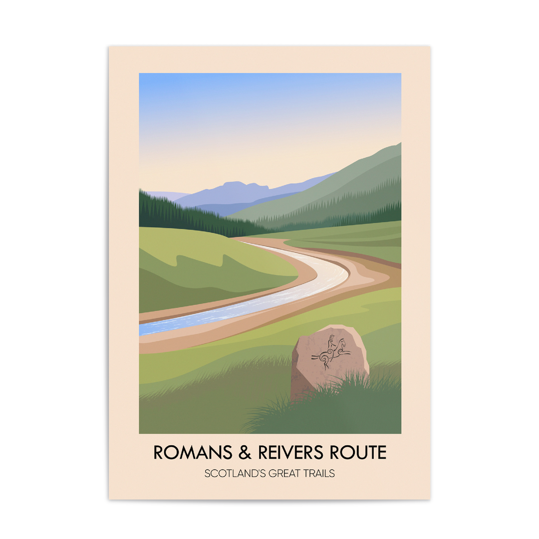 Romans and Reivers Route Scotland's Great Trails Poster