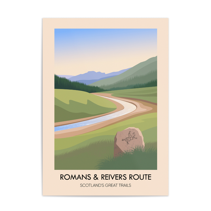 Romans and Reivers Route Scotland's Great Trails Poster