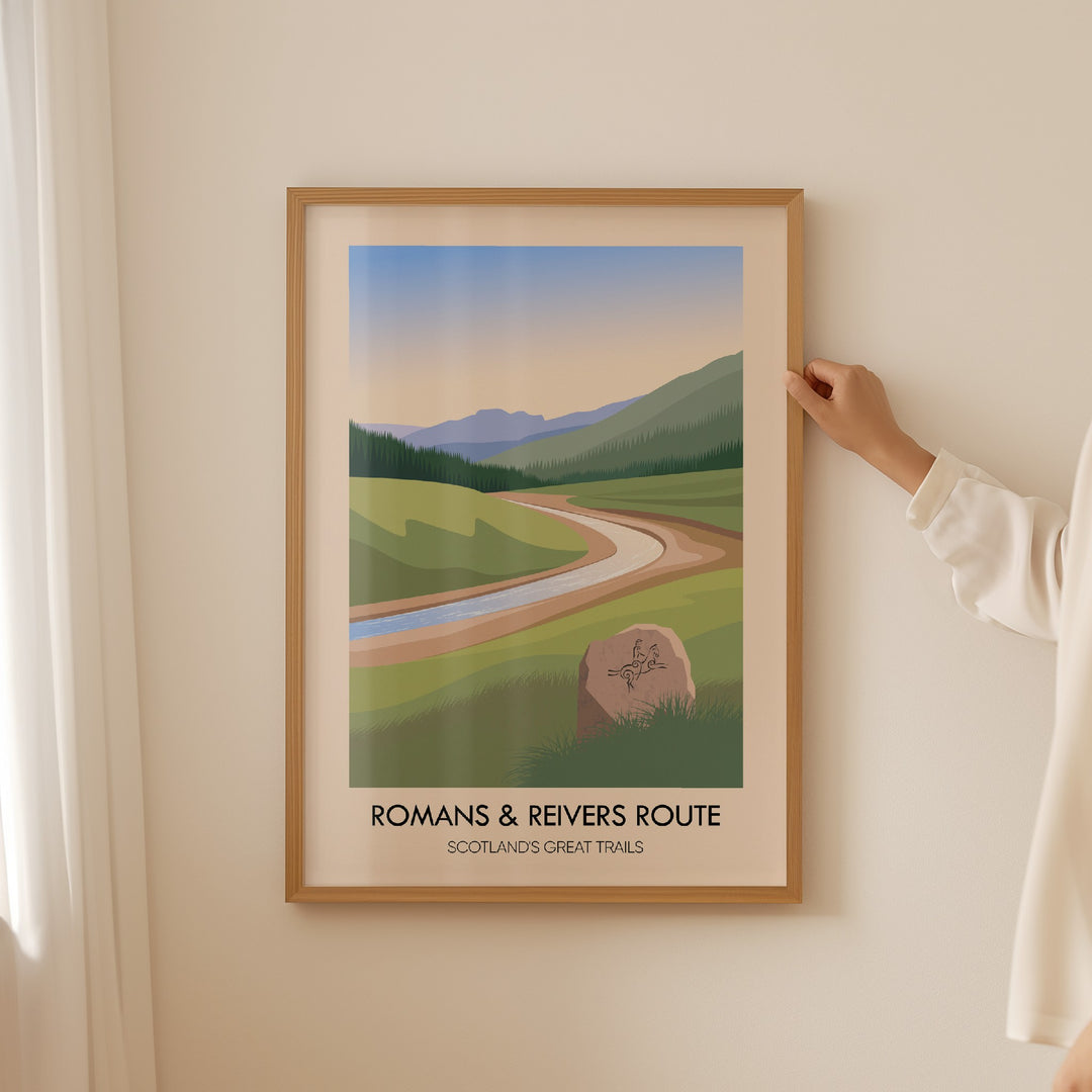 Romans and Reivers Route Scotland's Great Trails Poster