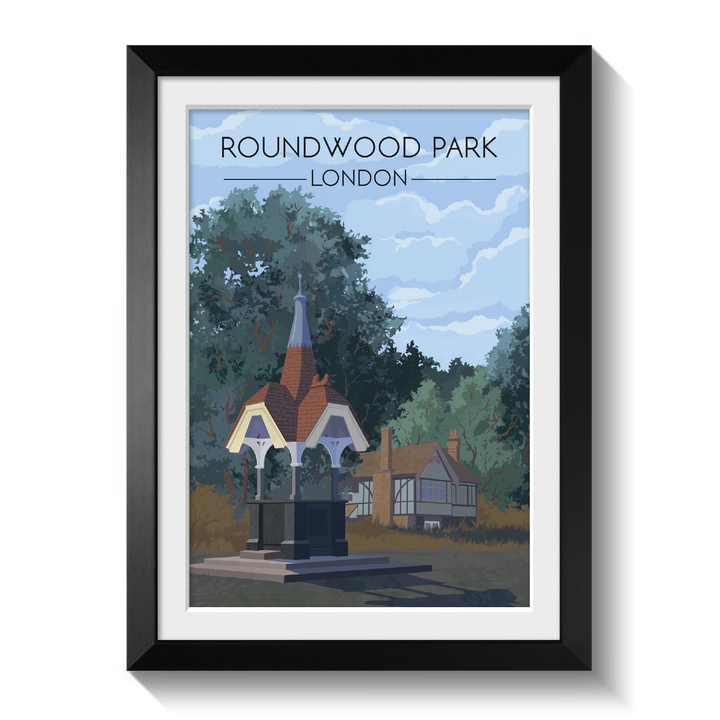 Roundwood Park London Travel Poster
