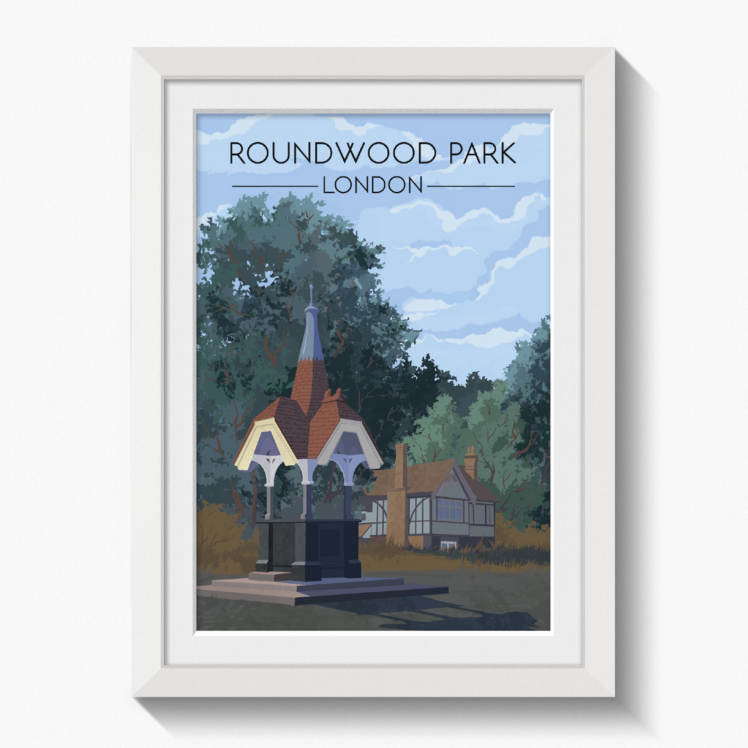 Roundwood Park London Travel Poster