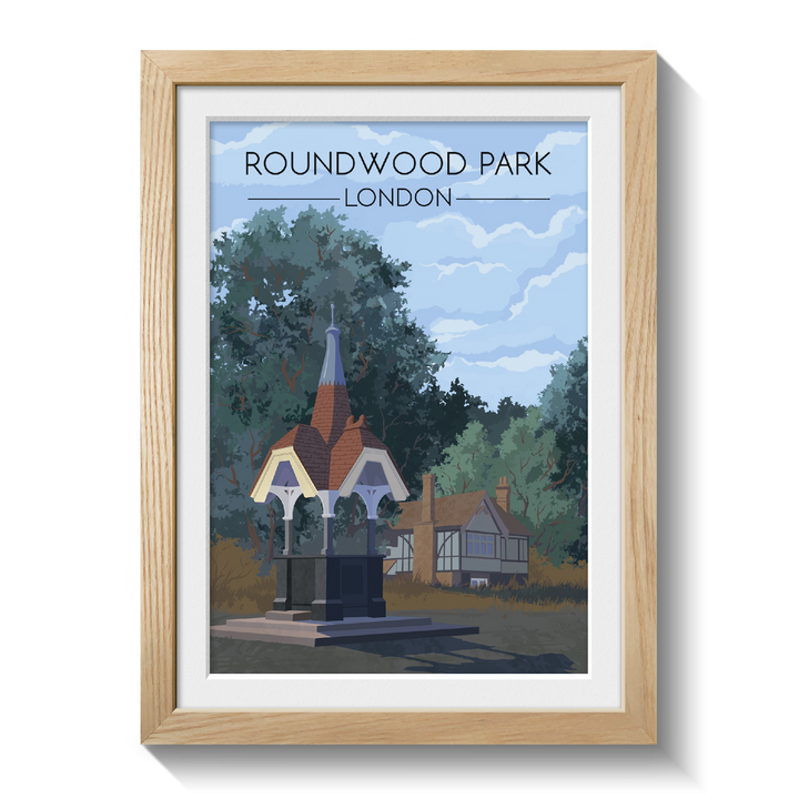 Roundwood Park London Travel Poster