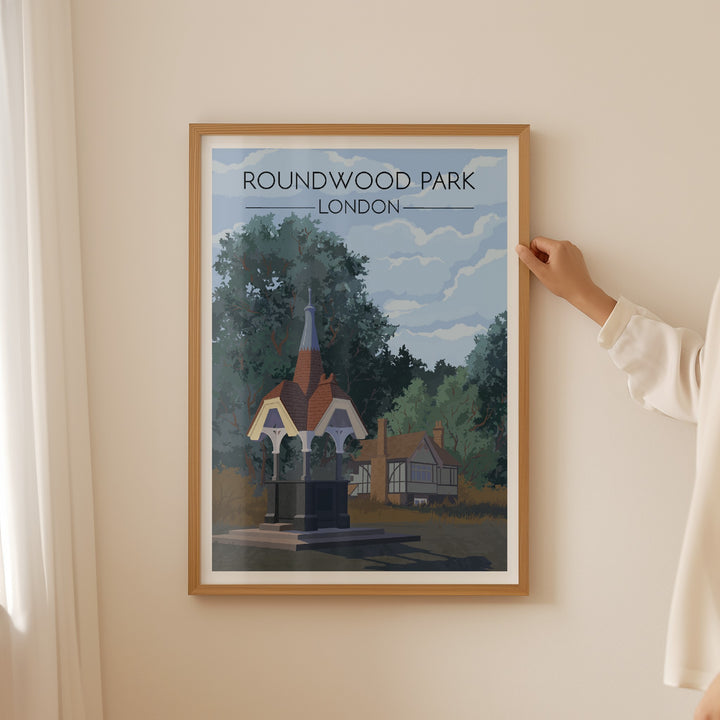 Roundwood Park London Travel Poster