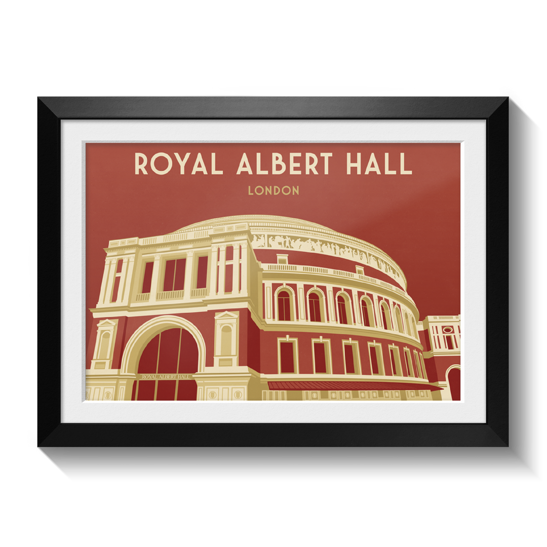 Royal Albert Hall London Travel Poster