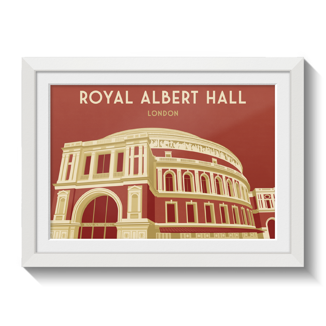 Royal Albert Hall London Travel Poster