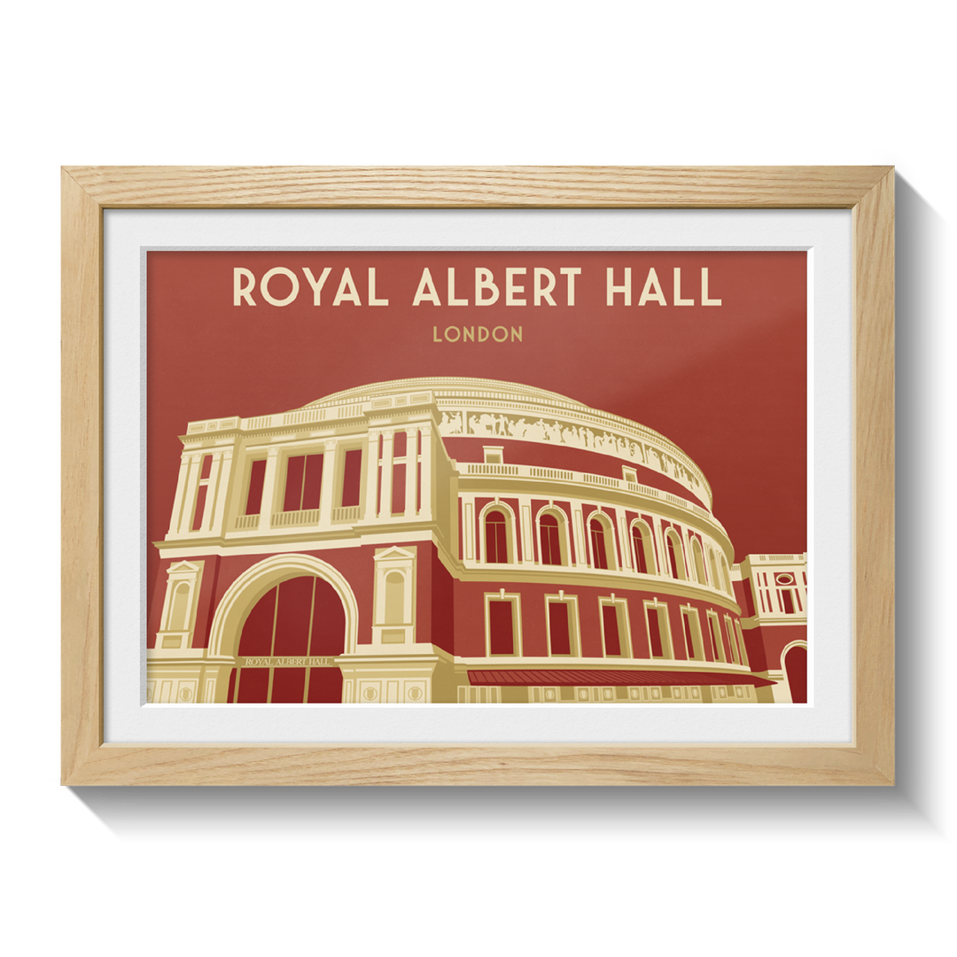 Royal Albert Hall London Travel Poster