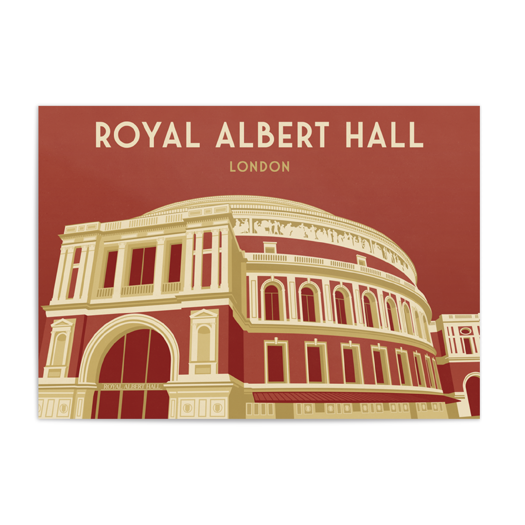 Royal Albert Hall London Travel Poster