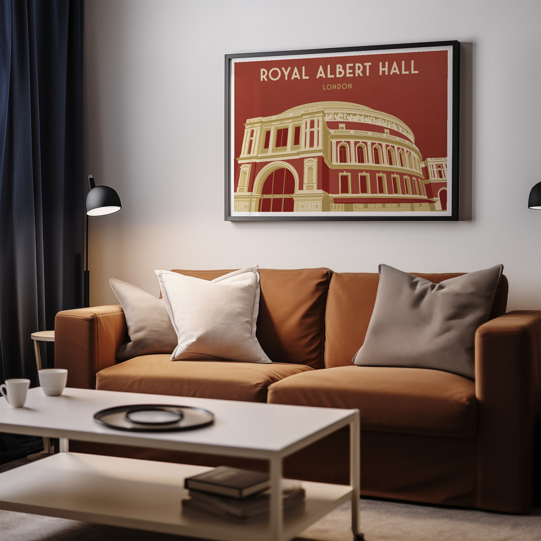Royal Albert Hall London Travel Poster