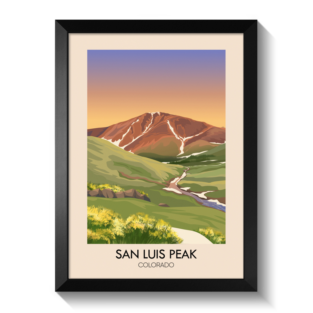 San Luis Colorado USA Travel Poster