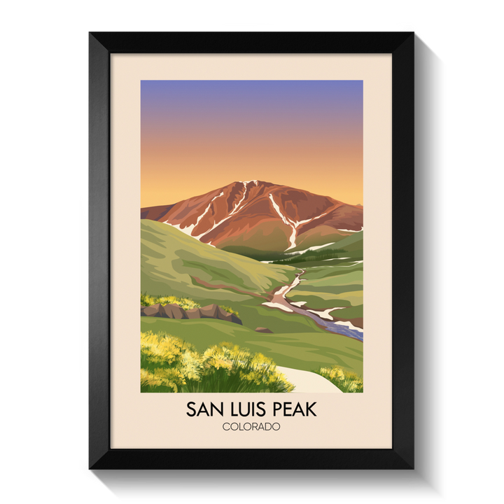 San Luis Colorado USA Travel Poster