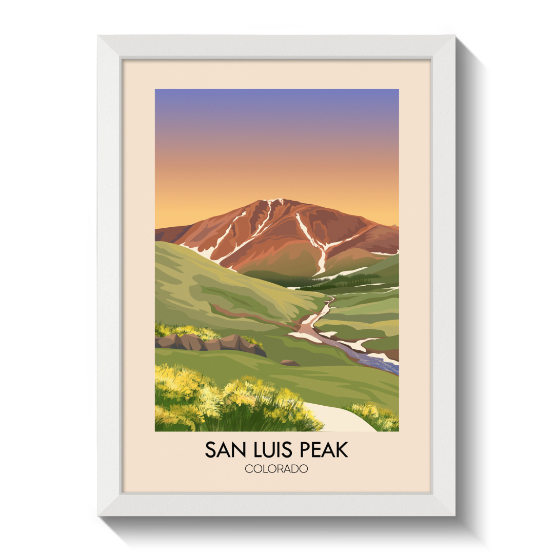 San Luis Colorado USA Travel Poster