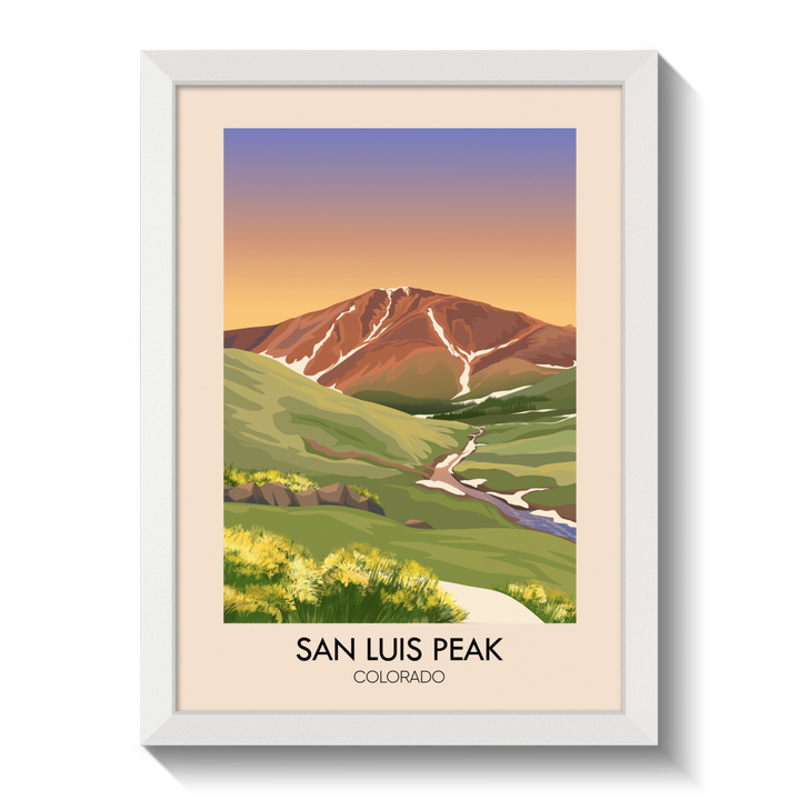 San Luis Colorado USA Travel Poster