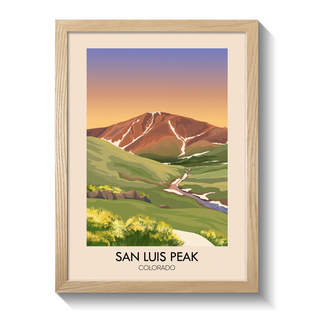 San Luis Colorado USA Travel Poster