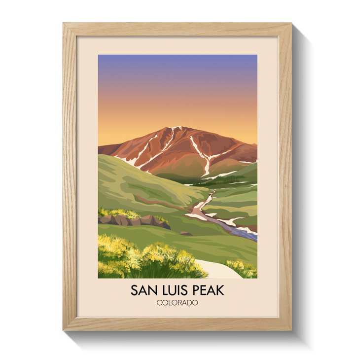 San Luis Colorado USA Travel Poster