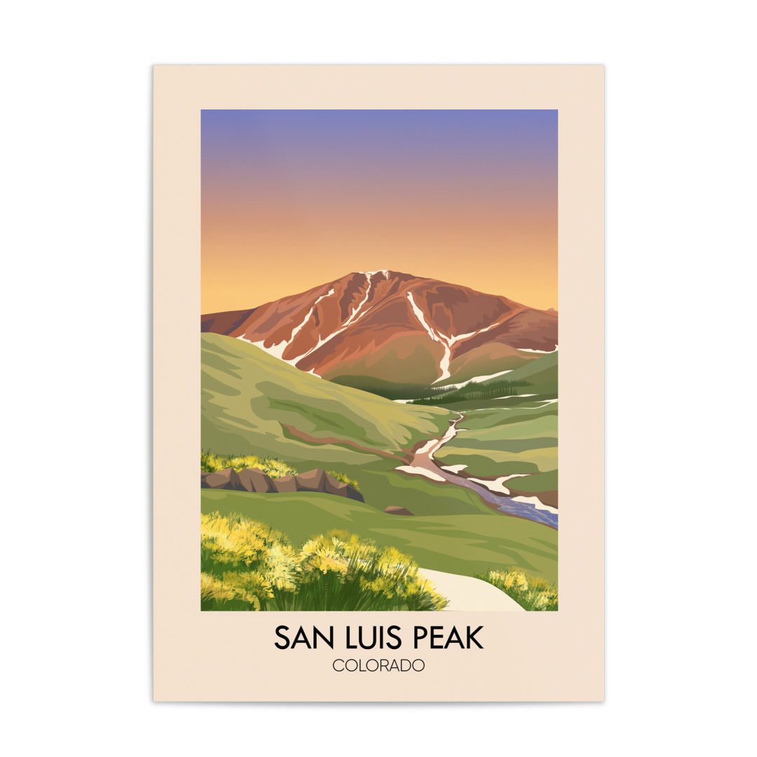 San Luis Colorado USA Travel Poster