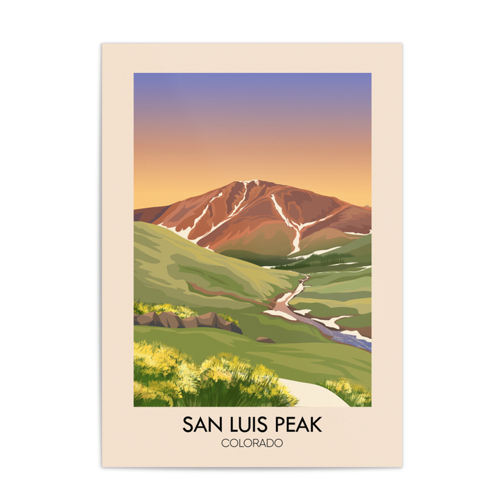 San Luis Colorado USA Travel Poster