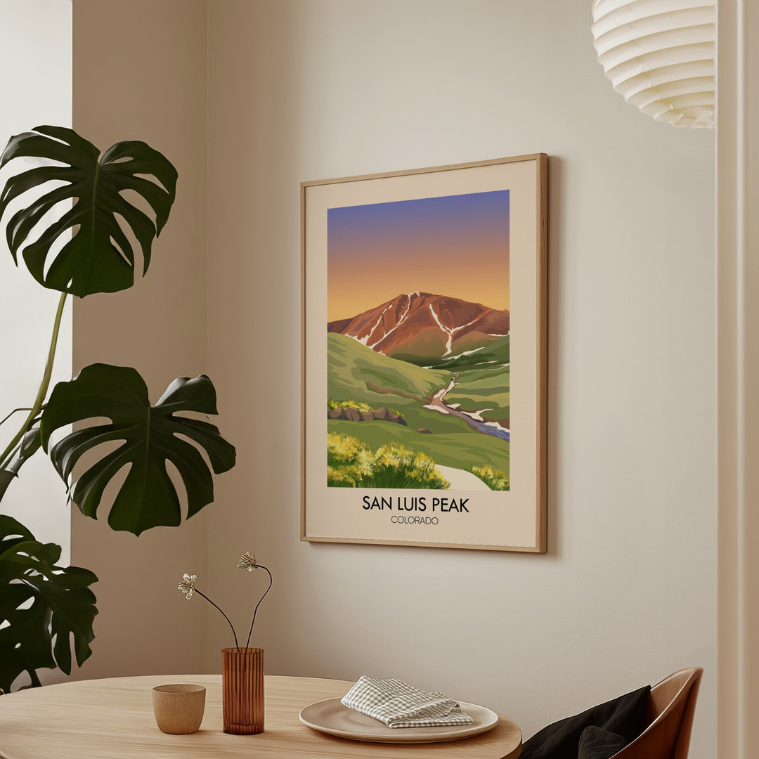 San Luis Colorado USA Travel Poster