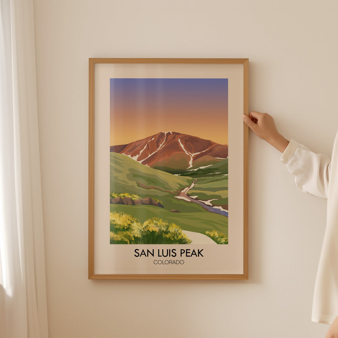 San Luis Colorado USA Travel Poster
