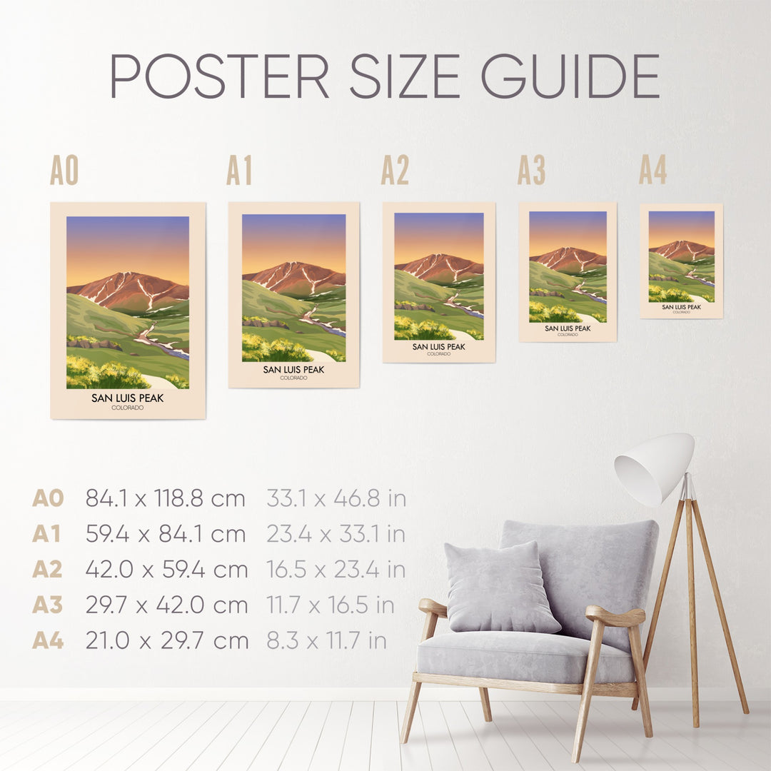 San Luis Colorado USA Travel Poster